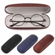 New Fashion Hard Glasses Box Men Women PU Pearlescent Glasses Box Myopia Glasses Case Reading