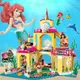 Disney Princess Magical Castle Set Little Mermaid Frozen Elsa Building Block Princess Bricks Toy