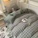 Nordic Wash Cotton Bedding Set Duvet Cover with Pillowcase Bed Sheet Set Comforter Cover Bed Linens