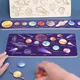 Children Wooden Space Planet Puzzles Montessori Toys Planet Matching Game Jigsaw Tray Universe Solar