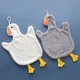 Cartoon Goose Hand Towel Children Baby Bath Towel Cute Absorbent Hanging Duck Wipe Towel Soft Kids