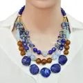 Women Necklace Chunky Colorful Collar Necklaces Costume Jewelry African Bracelet Bohe Natural Stone
