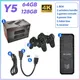 Y5 Retro Game Console 64G 2.4G Double Wireless Controller Game Stick 128GB 4K Video Console 50000+