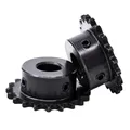 04C Chain Gear 45# Steel 10 Teeth Industrial Sprocket Wheel With Top Wire Bore 5mm 6mm 8mm 10mm