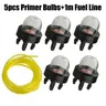 5pcs Primed Bulb with Fuel Line Carburetor Oil bubble Fuel Pump Carburetter Primer for Trimmer