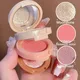 Highlight Powder Matte Blusher Eye Shadow 3 In 1 Face Makeup Natural Palette Multi-color Delicate