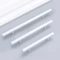 1Pcs Cabinet Pulls White Aluminum alloy Kitchen Drawer Pulls Cabinet Handles T Bar Cabinet Handles