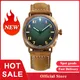 Retro Bronze Mechanical Watch NH35 Movement Sapphire Crystal Swiss C3 Luminous 20Bar Waterproof