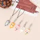 Cute Cat Girls Smart Phone Strap Lanyards for Mobile Phone Strap Key Hang Rope Phone Charm Decor