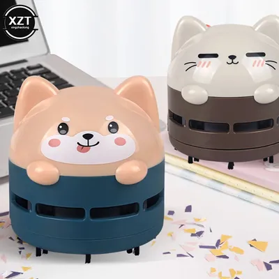 Mini Cartoon Animal Pattern Rechargeable Wireless Vacuum Cleaner Car Keyboard Vacuum Cleaner Handheld Usb Desktop Vacuum Cleaner