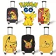 Pokemon Pikachu Luggage Case Suitcase Protective Cover Anime Pattern Travel Luggage Dust Cover Apply