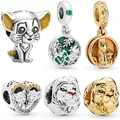 Fit Original Pandora Charms Bracelet Girl Cartoon Simba Beads DIY Bijoux For Women Disney The Lion