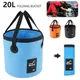 20L Waterproof Water Bags Folding Bucket Portable Outdoor Foldable Bucket Water Container