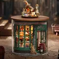 Cutebee DIY Dollhouse Kit 3D Magic Shope Miniature Doll House Furniture Model Lighting Roombox Toys