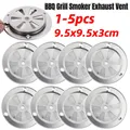 1-5PCS BBQ Grill Smoker Exhaust Vent Stove Air Vent Damper Stainless Steel Air Vent Hole BBQ