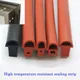 Red Shaped Mushroom Head Sealing Strip Silicone High Temperature Oven Bridge Aluminum Door Window