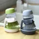 Kitchen Cleaning Brush With Detergent Storage Box Household Tableware Dishes Pan Degreasing and