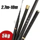 Telescopic Stream Rod 4.5M/5.4M/6.3M/7.2M/8M/9M/10M Carbon Reservoir Pond Fishing Rod Super Light