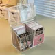 Kpop Photocard Storage Box Transparent Acrylic Photo Card Organizer Compartment Flip Box Card Case