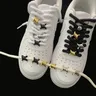 2Pcs lussuose fibbie in metallo scarpa filo decorativo spina fiore lacci nodo per Sneaker AF1/AJ