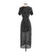 C/MEO Collective Cocktail Dress - Midi: Black Marled Dresses - Women's Size X-Small