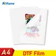 A4 DTF Film Digital Inkjet Printing Film 75U Thickness Transfer Film PET Heat Transfer Paper