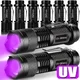 395/365nm Mini torcia UV LED Zoomable Ultra Violet Light torce lampada di ispezione portatile Pet