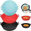 Reusable Silicone Air Fryer Liner Mat Non-Stick Steamer Pad Baking Inner Liner Cooking Mat For