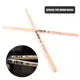 2Pcs Drum Sticks 5A/7A Wood Tip Drumsticks Consistent Weight and Pitch American Hickory Drumsticks