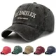 New green baseball cap female street wash letter thorn soft top embroidered duck hat male spring