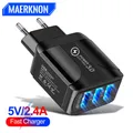 Quick Charge 3.0 4.0 caricatore rapido USB ricarica portatile adattatore ue usa per iphone 11 xiaomi