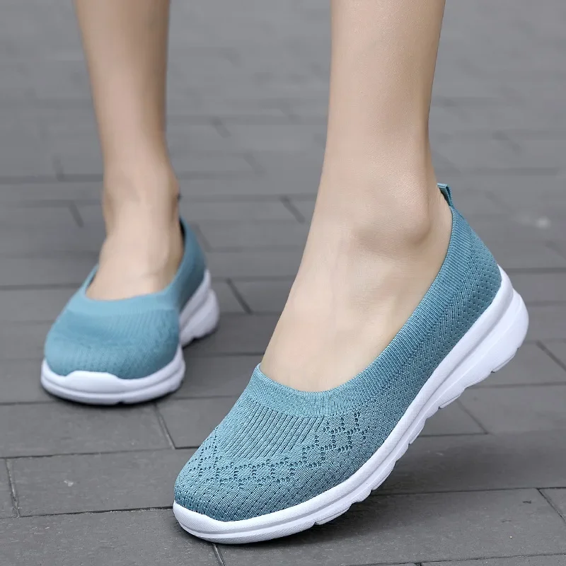 2022 Scarpe da ginnastica da donna Calzini moda Scarpe Casual Scarpe da ginnastica bianche Scarpe vulcanizzate lavorate a maglia estive Scarpe da ginnastica da donna Tenis Feminino