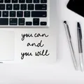 You Can And You Will Decal Love Yourself citazione motivazionale Sticker Car Laptop Macbook Decal