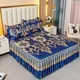 3Pcs Summer Bed Skirt Style Bedspread Lace European Style Three Piece Set Skirt Style Bed Cover