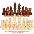 32PCS/set Wooden Checkers Standard Chess Game Pawns 2.2in King Figures Figurine Pieces Checkers