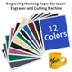 1PCS Engraving Marking Paper for Laser Engraver and Cutting Machine More Color DIY Materials For