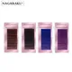 NAGARAKU Color Eyelashes Maquiagem Makeup Mix 7~15mm Dark Brown Light Brown Blue Purple Colors Faux