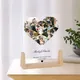 Personalized Heart Photo Collage Frame for Husband Wife Wedding Home Decor Picture Frame for