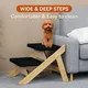 Folding Pet Stairs Wooden Dog Ramp Ladder Anti-slip 2 layer Cat / Dog Bed Stairs Portable Foldable