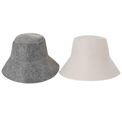 Felt Sauna Hat Anti Heat Russian Cap Thicken Wool Felt Shower Cap Hair Turban For Bath House Head Protection Drop