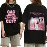 Nicki Minaj T Shirt Gag City Pink Friday 2 World Tour 2024 T-Shirt uomo donna moda Hip Hop manica