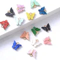 10pcs Butterfly Charms Multicolor Resin Butterfly Pendant For Jewelry Making Bracelet Necklace