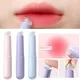 1pcs Mini Silicone Lip Brush With Cover Round Head Lipstick Applicator Multi-use Concealer Brush