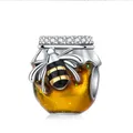 925 Sterling Silver Bee Honey Animal Series Beads Charm Fit Original Pandora Charms Bracelets Women