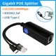 Raspberry Pi 4 PoE Splitter 10/100/1000Mbps 5V 3A Type C Connector USB Type C PoE Splitter for