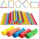 100pcs Colorful Bamboo Counting Sticks Mathematics Montessori Teaching Aids Counting Rod Kids