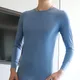 Men's Undershirt Thermal Underwear Tops Super Thin Men Ice Silk Underwear Sheer T Shirts Long Johns