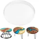 60cm/23.62in DIY Homemade Oversized Round Table Ornaments River Table Silicone Mold Table Crystal