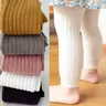 2023 Ins New Baby Leggings Girls Solid Color Leggings Knitwear Girls Leggings Ribbed Legging