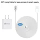 White 7.6m Weatherproof Charging Cable for Arlo Ultra/Ultra 2/Pro 3/Pro 4/Go 2/PRO 5S with USB Port